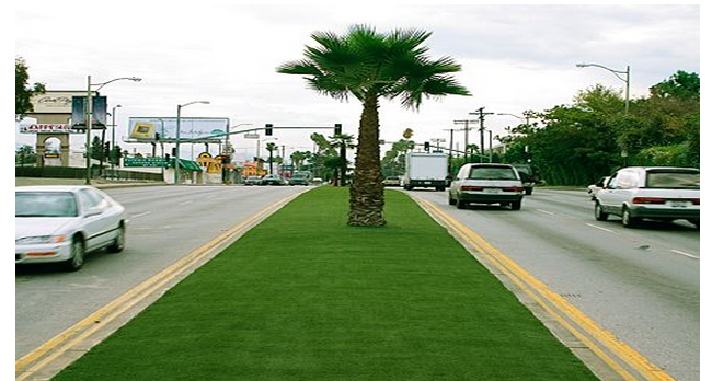 فرش سبز چمن مصنوعی محوطه سازی ضد حریق 15 - 60 میلی متر ارتفاع 0