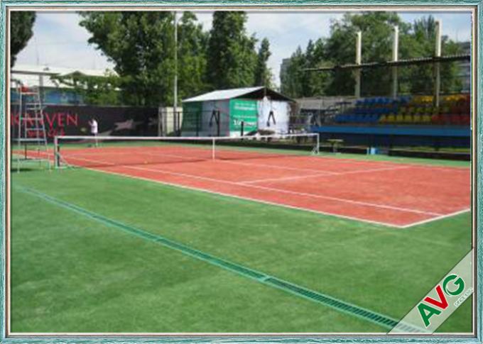 چمن مصنوعی تنیس استاندارد ITF، زمین تنیس چمن تقلبی PP + پشتیبان خالص 0
