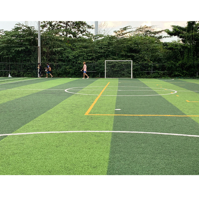 چین فرش ورزشی کفپوش فوتبال چمن مصنوعی در فضای باز PP + پشتیبان لنو تامین کننده